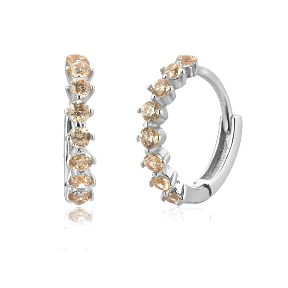 Orlena Hoops | Champagne Silver