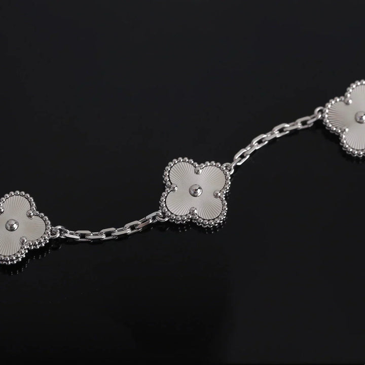 Fortune Clover Bracelet | Silver