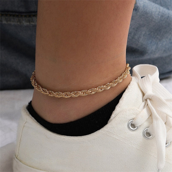 Nairi Rope Anklet | Gold