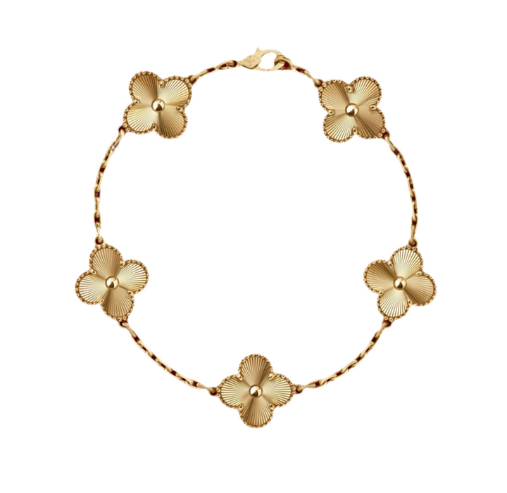 Fortune Clover Bracelet | Gold