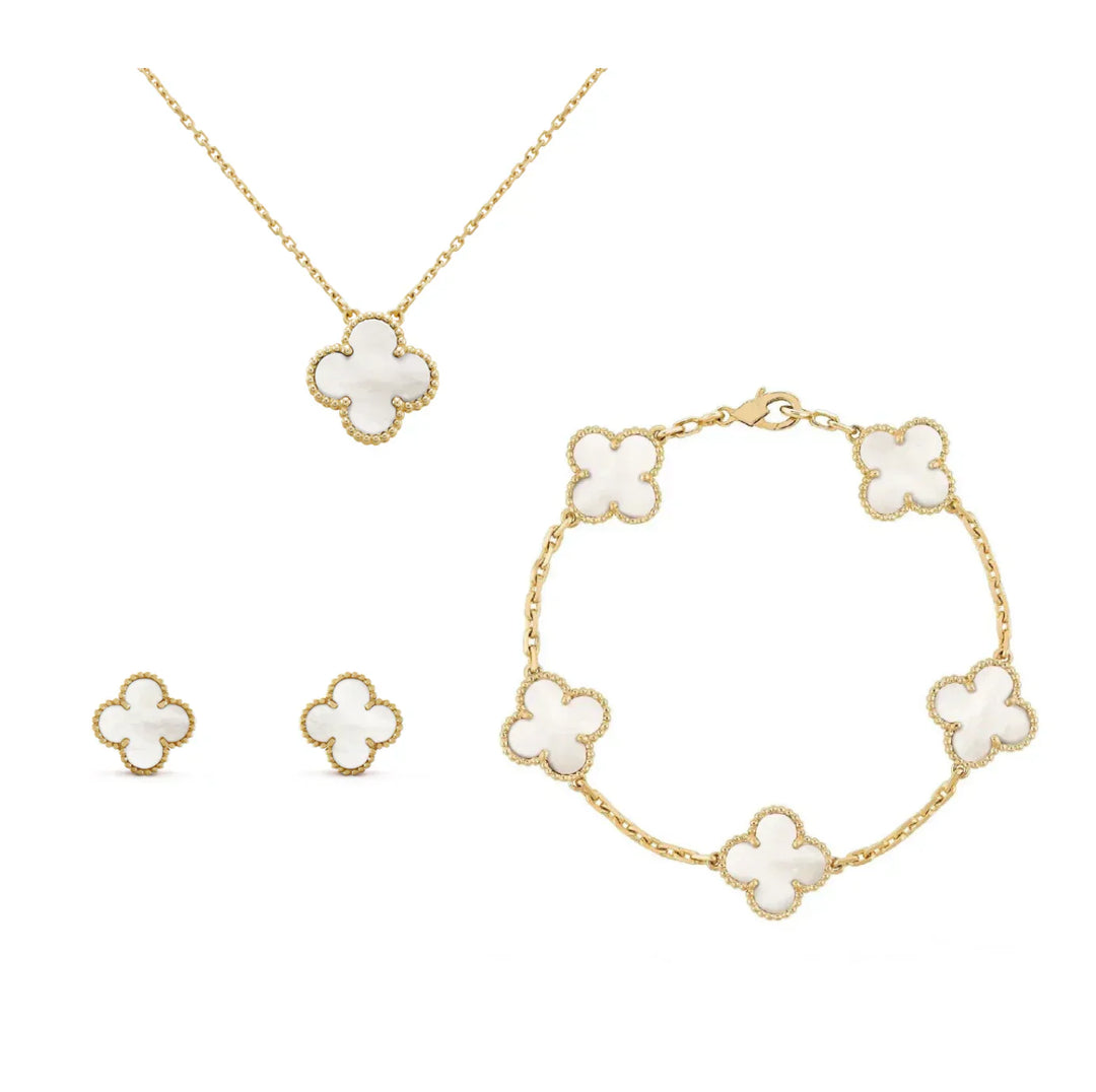 Lisbon Gold White  | Clover Set