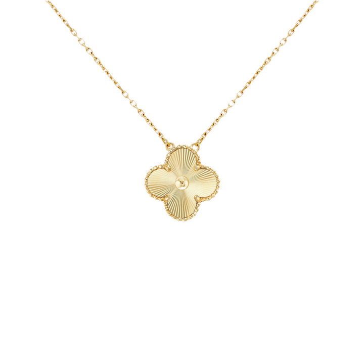 Fortune Clover Necklace | Gold