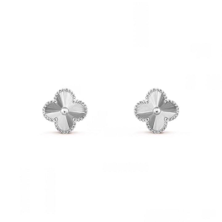 Fortune Clover Earrings | Silver