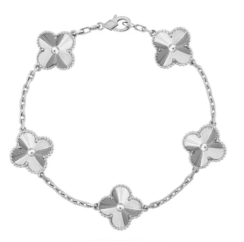 Fortune Clover Bracelet | Silver