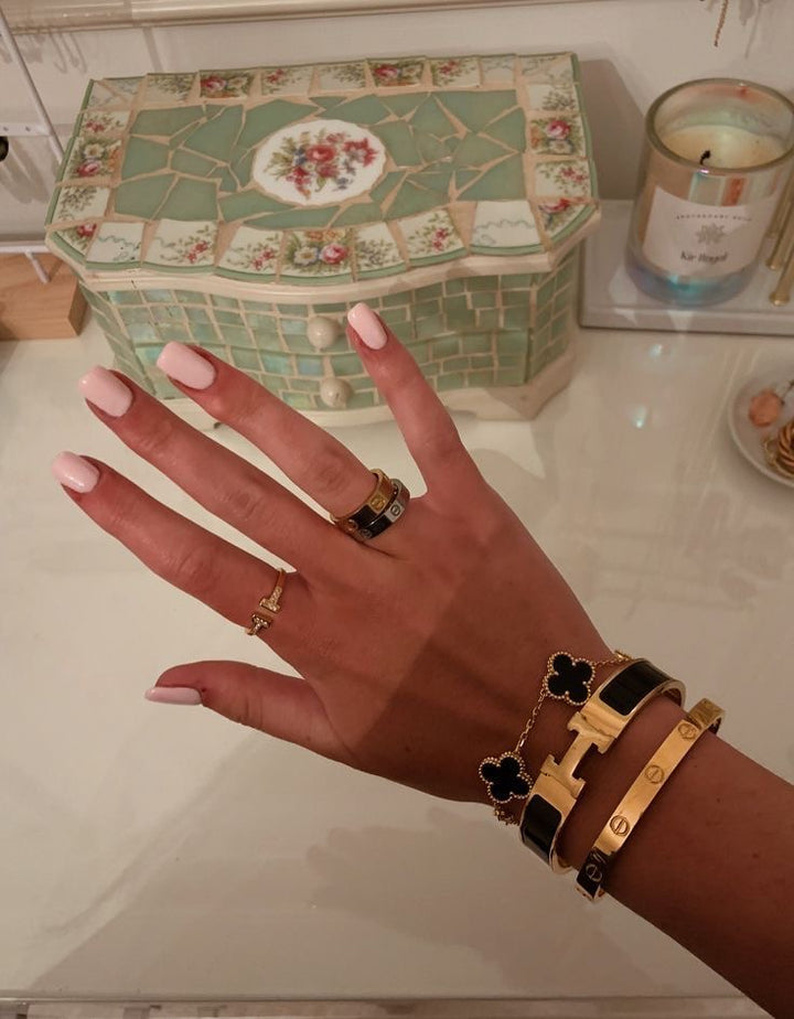 Amara Royale Bracelet | Black & Gold