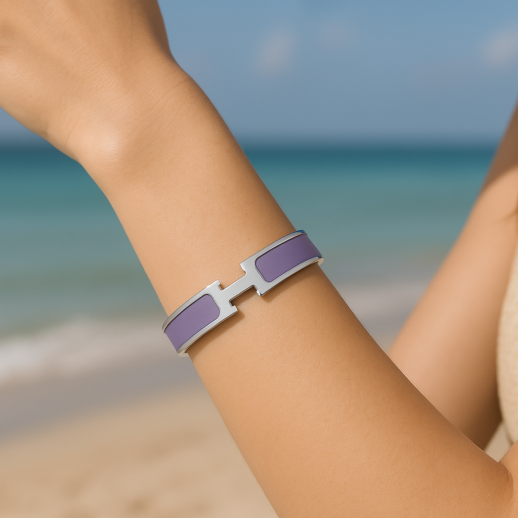 Amara Royale Bracelet | Purple & Silver