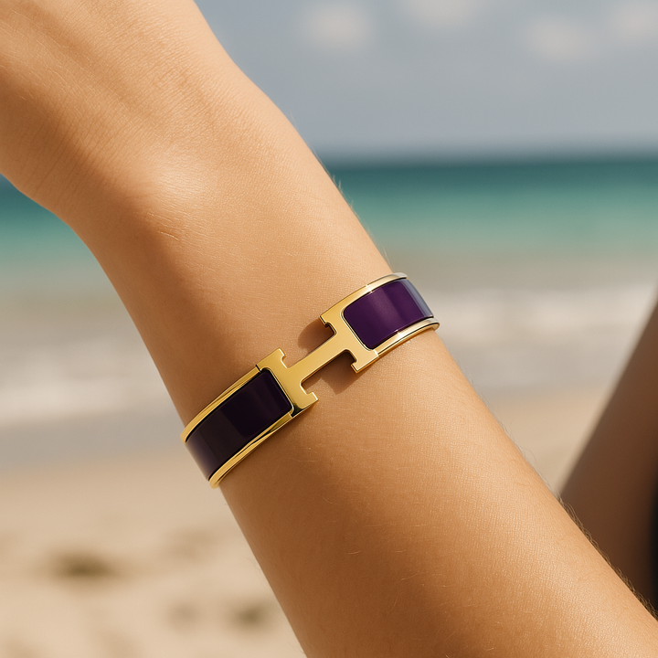Amara Royale Bracelet | Purple & Gold