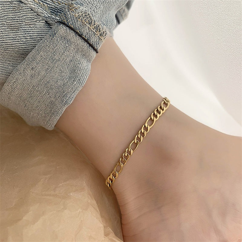 Solara Pearl Anklet | Silver