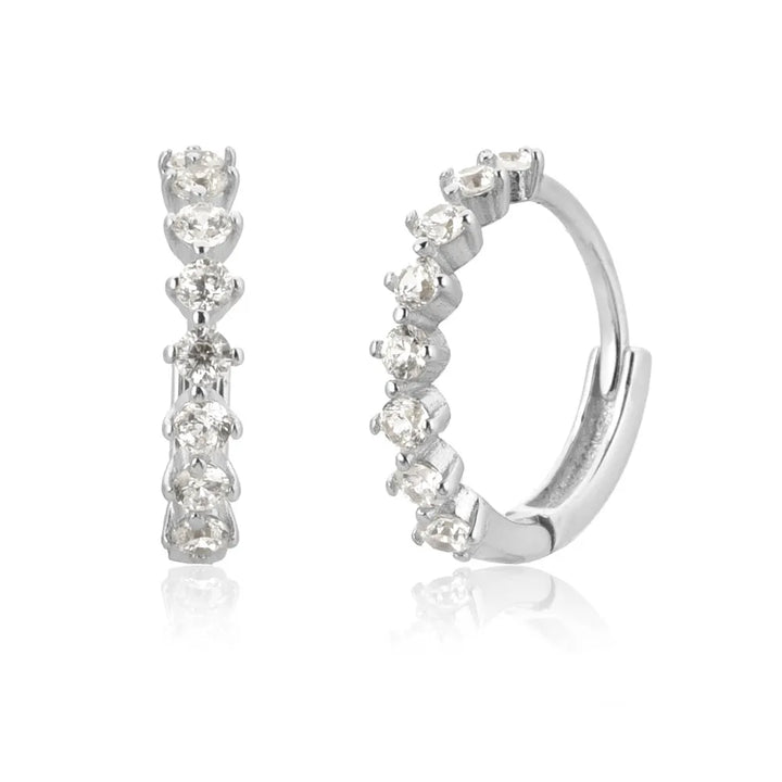 Orlena Hoops Earrings | Silver
